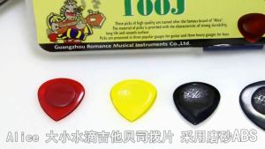 1Pc Guitar Picks Water Droplet Shape 1/2/3mm Alice Stubby Guitar Pick ABS Plectrums Guitar Parts