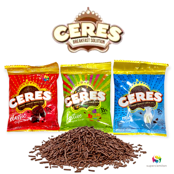 Ceres Meises Classic / Milk / Festive | Cokelat Sarapan Roti | Coklat 90 Gram
