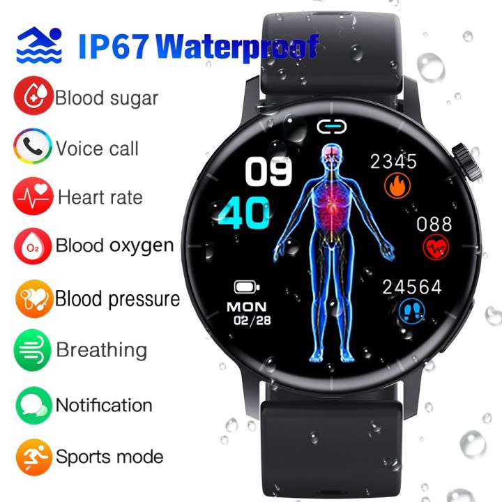 F67S Smart Watch Blood Glucose Sugar Heart Rate Blood Pressure