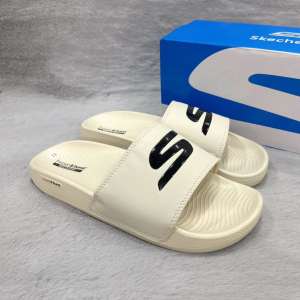 "Skechers Mens Casual Classic Slippers Real Rubber For More Comfort ECO"