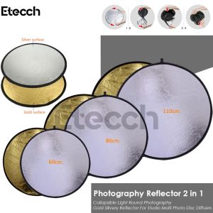 Reflector Fotografi 2in1 Reflector Cahaya Warna Silver Gold