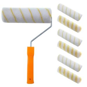 ลูกกลิ้งผมยาวแบบมือถือขนาด9นิ้วแปรงลูกกลิ้งโฟมสำหรับทาสีเฟอร์นิเจอร์เครื่องมือภาพฝาผนังมืออาชีพ