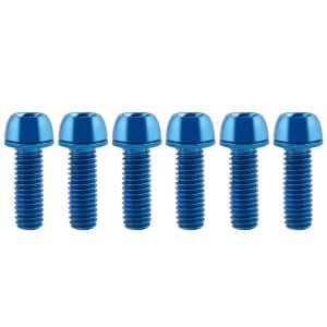 ZOATAAL Titanium-plated Bicycle Handlebar Screws M6 Stainless Steel Bicycle Disc Brake Caliper Bolt Bicycle Stem Screw 17MM Bike Handle in Bolts Bike Handlebar