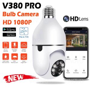 ♥【Readystock】FREE Shipping♥ V380 1080P HD Light Bulb Shape Camera Wireless Wifi Support Two-way voice real-time call IP Camera