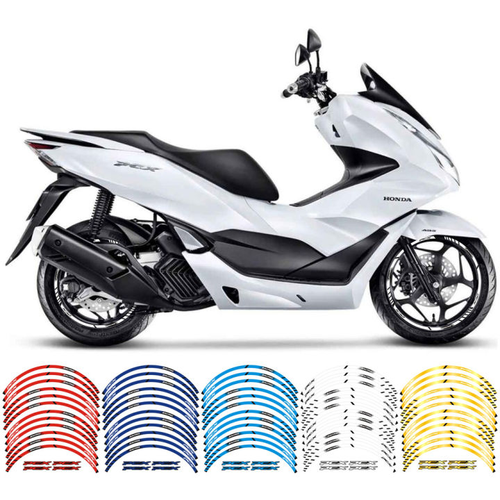 thumbnail image 2 of CRF Motorcycle Wheel Stickers - Reflective Rim Decals For Honda CRF450R, CRF300L, CRF250R & More | Waterproof Vinyl Protection 2 of 14