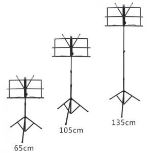 Folding Music Stand Tripod Music score Stands with Holder Height Adjustable with Carrying Bag