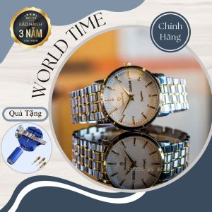 Đồng hồ nam dây thép  đồng hồ nam cao cấp chính hãng Sunrise DM1216SWA Full box  kính Sapphire chống xước chống nước bảo hành 3 năm