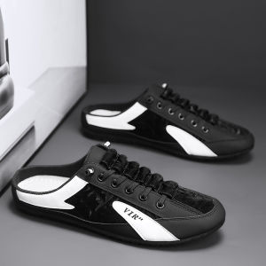 EIFAK Giày Sục Nam Giày Vải Bố Nam Iày Nửa Dép Nam Dép Thời Trang Mùa Hè Giày Vải Nam Mẫu Mới Giày Vải Bố Thời Trang Trẻ Trung Lười Chân Cho Nam