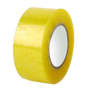 Packaging Tape CLEAR YELLOW Strong Adhesive Big Roll Packing And Binding Tape (size-200m) 1EACH