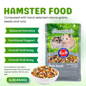 R&M Classic Cereals Food Mix for Pet Hamsters | Daily Nutrition 1LB and 2LB RM-0111 RM-0112
