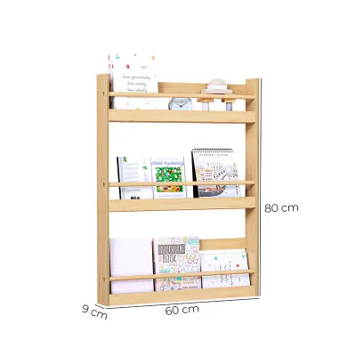 Kệ Sách Treo Tường Gỗ Thông Cho Bé Thương Hiệu IGA - GP399