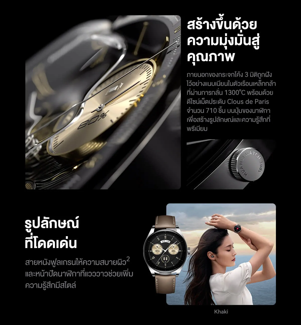 HUAWEI WATCH Buds อุปกรณ์สวมใส่ นาฬิกา smart watch ร้านค้าอย่างเป็นทางการ