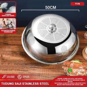 Tudung Saji Stainless Steel Jumbo/Penutup Makanan/Bahan Stainless Anti Karat & Plastik