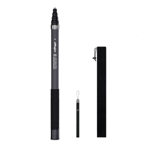 Long Reach 300cm Carbon Fiber Selfie Stick 5 Adjustable Length Extension Rod 1/4 Screw for 360 Cameras and More