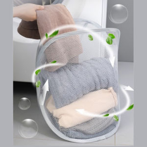 Folding Dirty Basket Wall Mounted Laundry Basket/Lipat Bakul Kotor Dipasang di Dinding Bakul Dobi/折叠脏衣篮壁挂式洗衣篮