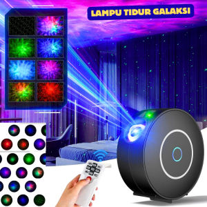 COD Themis Lampu Tidur Proyektor party acara Galaxy Light 240V 5W with Remote Control - HR-A1