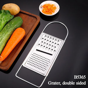 Kitchen Stainless Steel 4-Sided Food Grater Vegetable Cheese Shredder EB