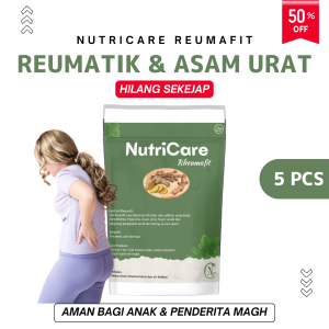 Rheumafit Obat Asam Urat dan Rematik Atasi Kesemutan dan Sakit Pinggang Herbal 5 PCS