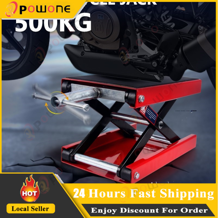 1100LBS Motorcycle Jack Heavy Duty Motorcycle Lift Table Center