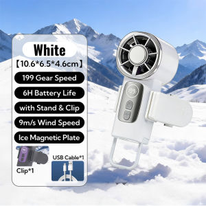 Handheld Fan Portable Mini Fan 2000mAh 199 Gears Adjustable Small Handheld Fan Strong Wind Silent