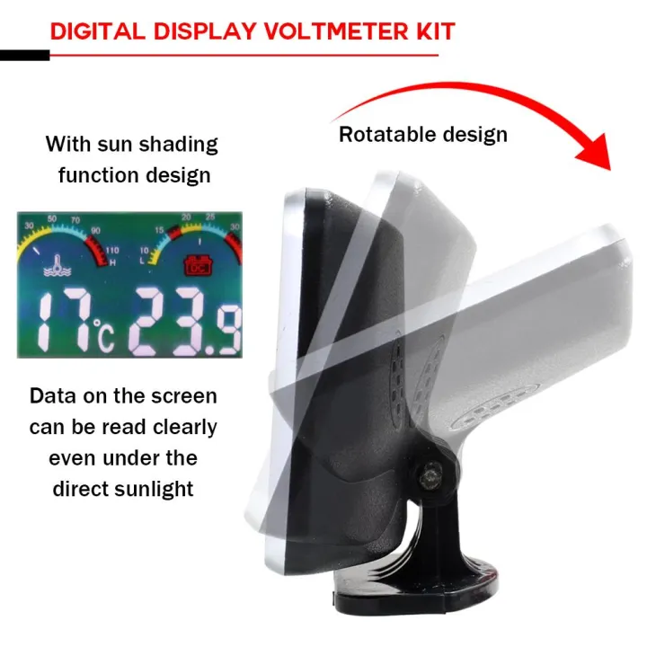 AUTOFun%202in1%20LCD%20Alat%20Pengukur%20Digital%20Tegangan%20Tekanan/Suhu%20Air%20Meter%20W/Alarm%20M10%2040-50%E2%84%83%20Water%20Temperatur%20Digital%20Voltmeter%20Motor%20Mobil%20-%20Image%207