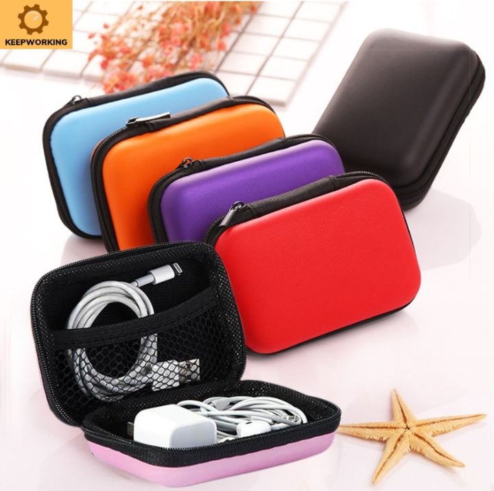 Keep Working USB Data Cable Charger Coin Storage Pouch Travel Data