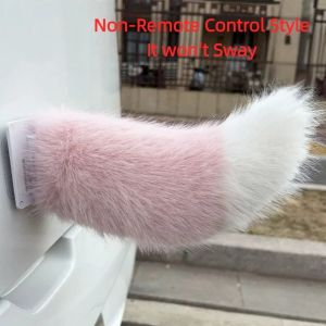 PAZNUL Rechargeable Remote Control Electric Bicycle Tail Fluffy Realistic Car Wagging Moving Tail Self-adhesive Motorcycle Tail Ornament All Vehicles