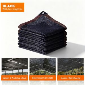 Sun Shade Net Anti UV 98% Black Shade Sail Garden Car Cover Outdoor Farm Net Greenhouse Net Sunscreen