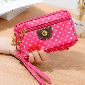 New Waterproof Single Zipper Pouch Bag | Good Quality Nylon Material | Small Coin Purse Wallet for Women | 4 Zipper | JC11637