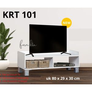 RAK TV PUTIH RTV RUBIK OLYMPIC MEJA TV MINIMALIS MODERN [PARCIL]