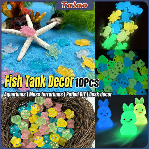 Talao Luminous Ornament Multicolor Glow In Dark Aquarium Fish Tank Micro Landscape Garden Night Decor