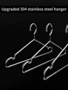 50PCS Stainless Steel Metal Clothes Hangers Non Slip Heavy Duty for Suits Dresses Coats Strong