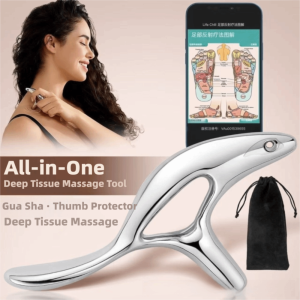 UNIITY Metal Trigger Point Massage Tool Triangle Full Body Pain Relief Gua Sha Tool Professional Massage Deep Tissue Massage Muscle Scraper Tool Pain Relief Therapy