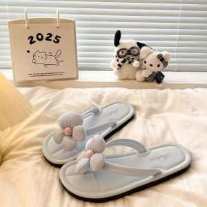 [Free Shipping] Floral Flip-Flops For Women Summer Outdoor Wear 2026 New Beach Sandals Casual Flat Non-Slip Slippers