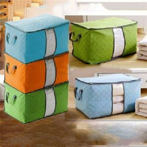 (SALE SẬP SÀN) Túi Đựng Quần Áo Chăn Màn Mền Gối Khung Thép - Hộp Vải Đựng Đồ Đa Năng Chống Thấm Nước Chống Ẩm Mốc