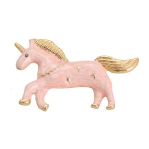 เข็มกลัดเข็มกลัดรูปม้า Klakson Tunggal น่ารักเข็มกลัดสีมาการารอนมีเข็มกลัดกระเป๋ามีสไตล์หมวกแจ็คเก็ตอุปกรณ์ตกแต่ง