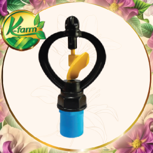 ( 10 ตัว ) สปริงเกอร์ใบหูช้าง ให้น้ำกระจาย มี 3 สี โครงไม่หมุน พร้อม ข้อต่อ สวมท่อ 4 หุน และ 6 หุน สปริงเกอร์ ใบแฟนซี SPRINKLER K FARM