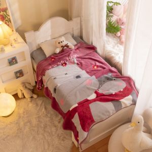❤️Children Blanket kids quilt comforter Soft Fluffy Fleece Blanket Baby Blanket Boy Girl Quilt Cartoon Blanket Air Conditioning Room Toddler Blanket Adult Blanket 100cm x 140cm
