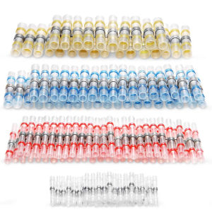 AMPCOM Heat Shrink Butt Terminal Solder Seal Wire Connector Kit Waterproof Insulated Electrical Butt Splice Wire Joint
