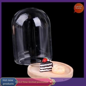 Graceful Bình thủy tinh trưng bày hình hoa trang trí thu nhỏ Nhà búp bê 1:12 có đế