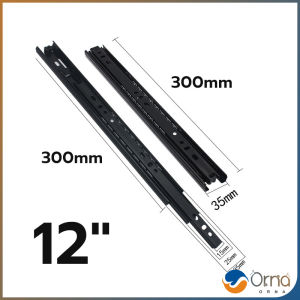 Orna รางลิ้นชัก 1คู่ รางลิ้นชักลูกปืน ขนาด 12/14นิ้ว รางลิ้นชัก รางลูกปืน รางเลื่อนลิ้นชัก drawer slide