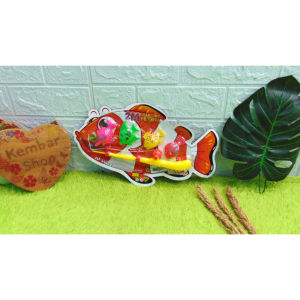 MP555-6 Mainan Edukasi Edukatif Anak Fishing Game Nemo Set Alat Pancing Magnet Plus 4pcs Ikan