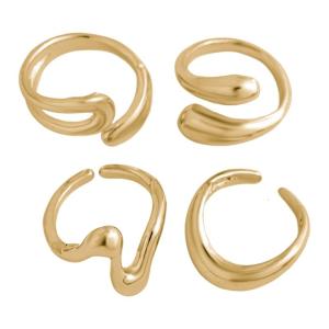 Unique Patchwork Shaped Rings in Gothic Styles Decoratiion for Trendy Men and Women Portable Party Wear