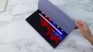 Compatible with New Samsung TAB S8Plus Tablet case with pen slot  S7 FE Intelligent Sleep Protection Case