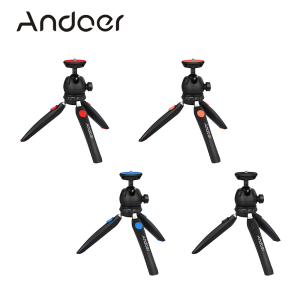 Andoer MINI Tabletop ขาตั้งกล้องขาตั้งกล้องโทรศัพท์ลูกบอลที่สามารถเอาออกได้หัวแบบพกพา 1/4 "สกรูยึดสำหรับ DSLR/Mirrorless กล้อง DV L-ED แฟลชวิดีโอ