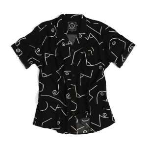 Kemeja Printing Model Marley Black: Pilihan Terbaik untuk Pakaian Kerja & Kasual