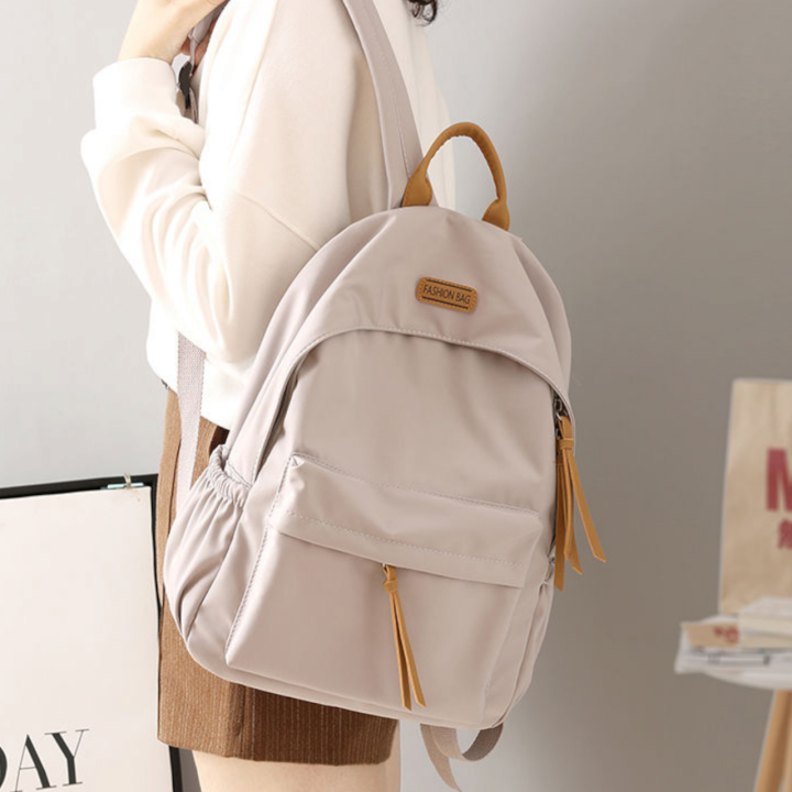 JA F816 Womens Nylon Backpack School Bag For Girls Rucksack Solid Color  Backpack For Women School Bags Travel Bag