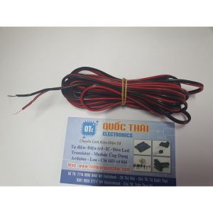 Đoạn dây đỏ đen 0.5 cắt sẳn 5m