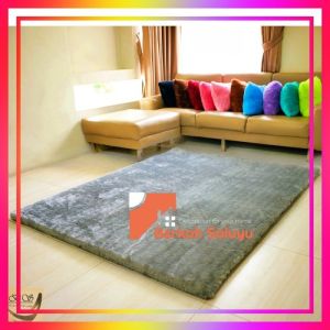 Sarung  / cover Karpet Bulu Rasfur Polos 200x150cm Kasur Lantai karpet bulu tebal / non anti slip LP