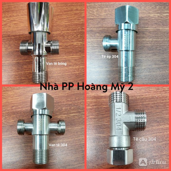 Van tê chia Nước tê cầu cho vòi xịt vệ sinh và bồn cầu inox 304 - Van ...